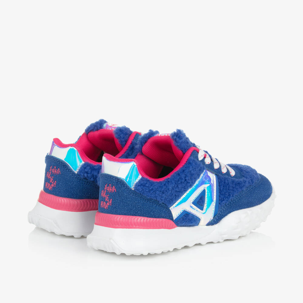 Agatha Ruiz de la Prada-Girls Faux Suede Sherpa Trainers | Childrensalon Outlet