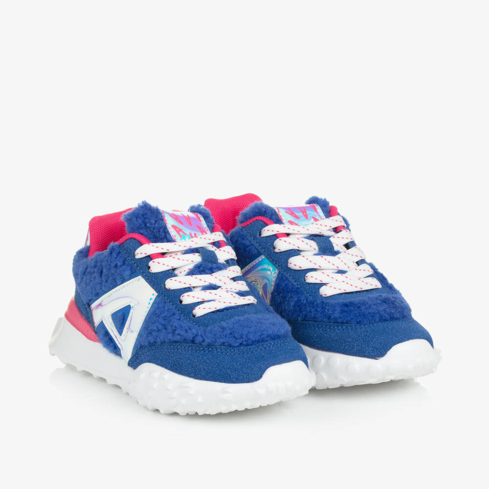 Agatha Ruiz de la Prada-Girls Faux Suede Sherpa Trainers | Childrensalon Outlet