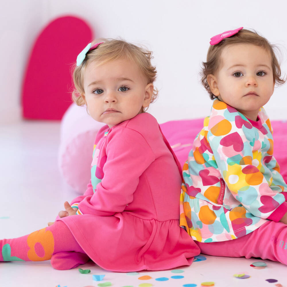 Agatha Ruiz de la Prada-Girls Floral Cotton Dress Ensemble | Childrensalon Outlet