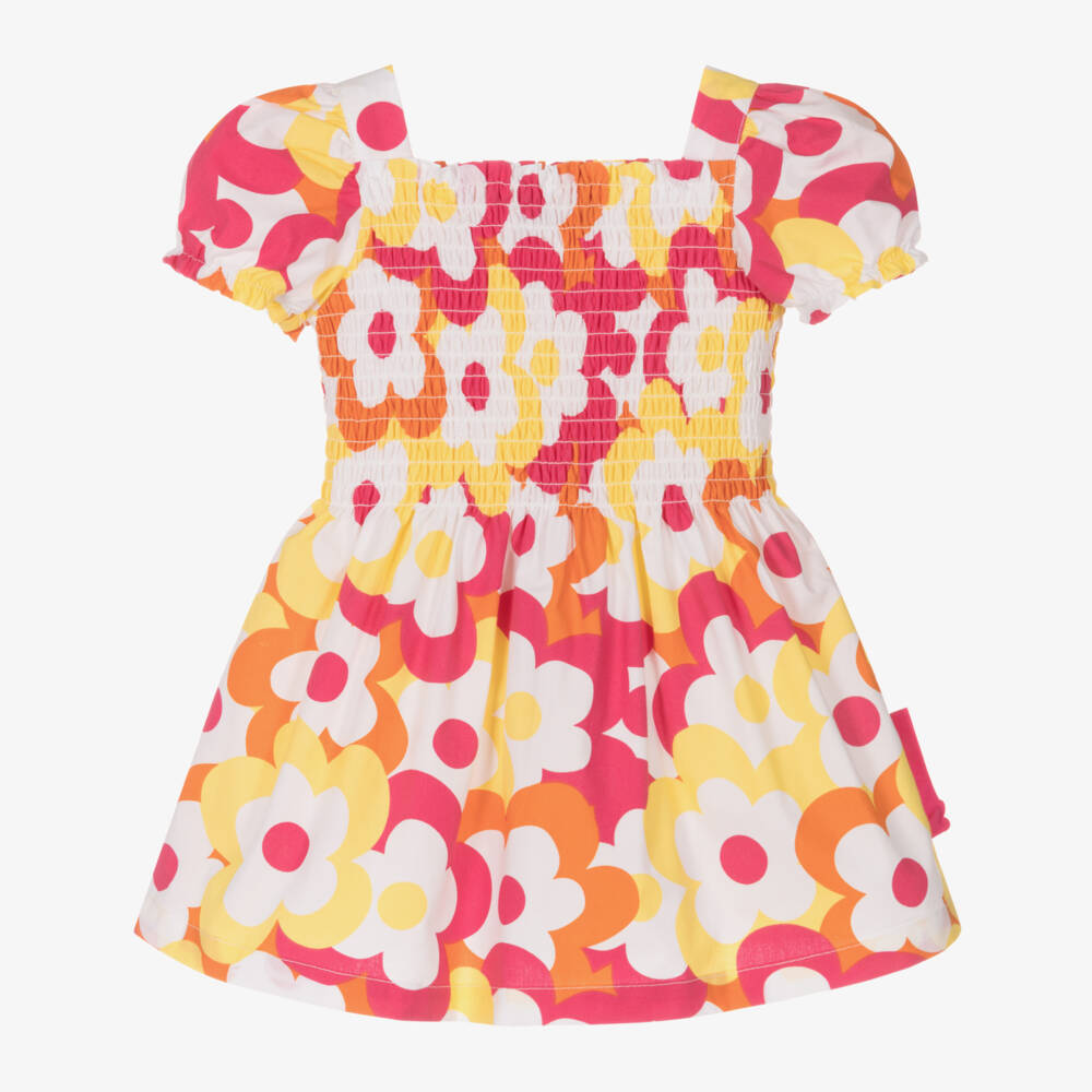 Agatha Ruiz de la Prada-Girls Floral Delight Cotton Frock | Childrensalon Outlet