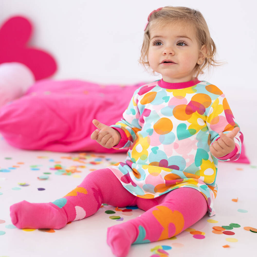 Agatha Ruiz de la Prada-Girls Floral Pattern Cotton Outfit | Childrensalon Outlet