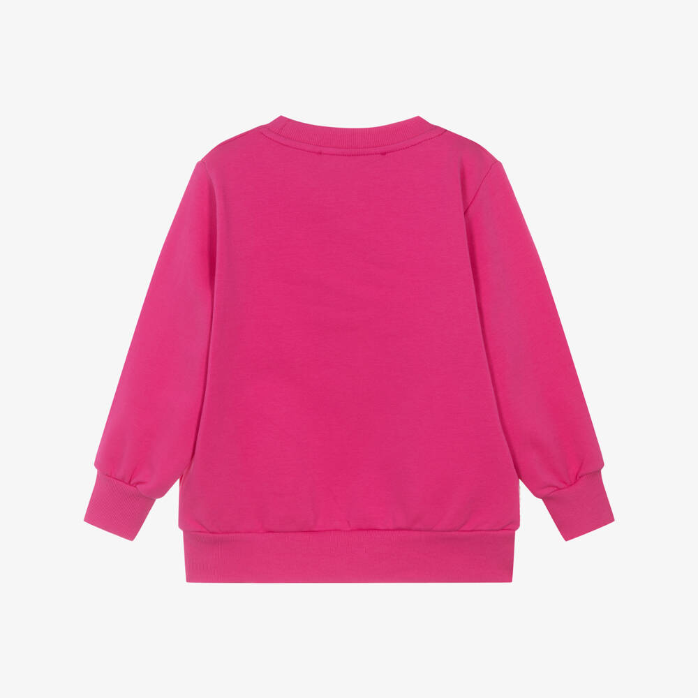 Agatha Ruiz de la Prada-سويتشيرت بطبعة ورود قطن لون زهري للبنات | Childrensalon Outlet