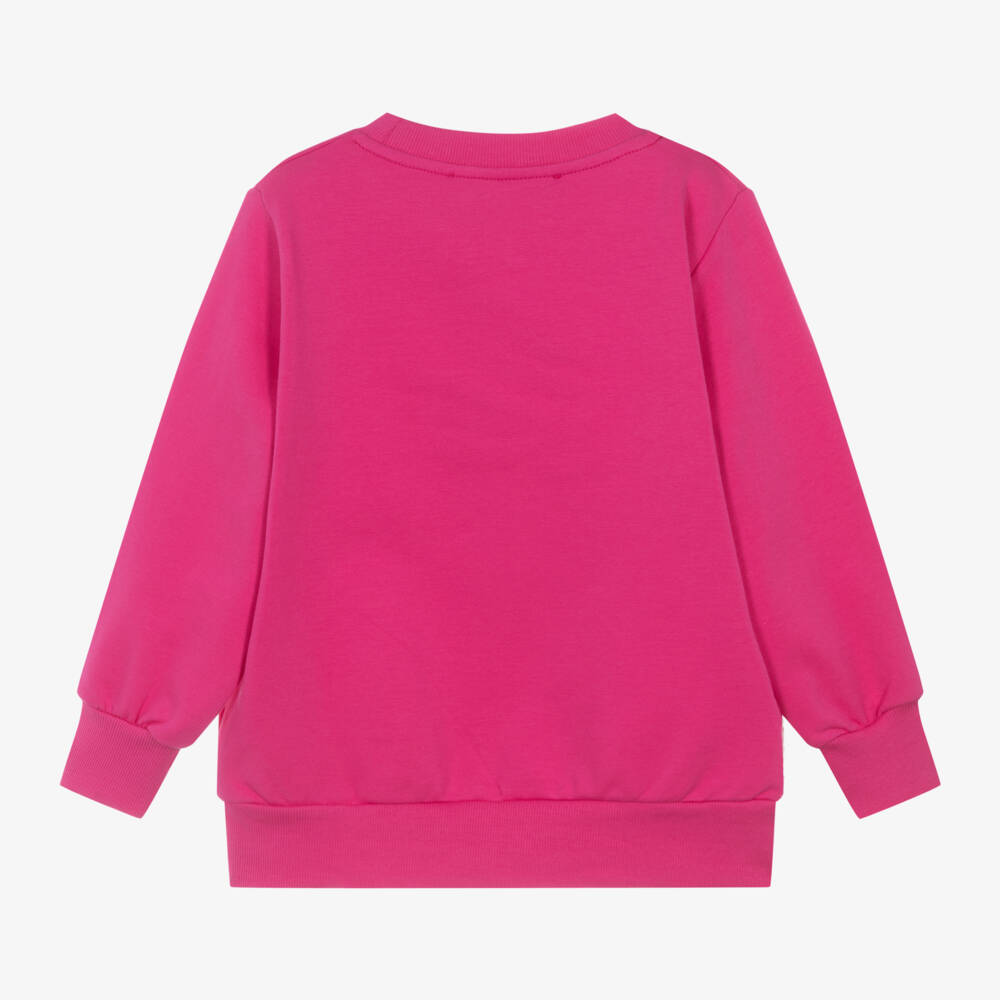 اجاثا رويز دي لا برادا-سويتشيرت بطبعة ورود قطن لون زهري للبنات | Childrensalon Outlet