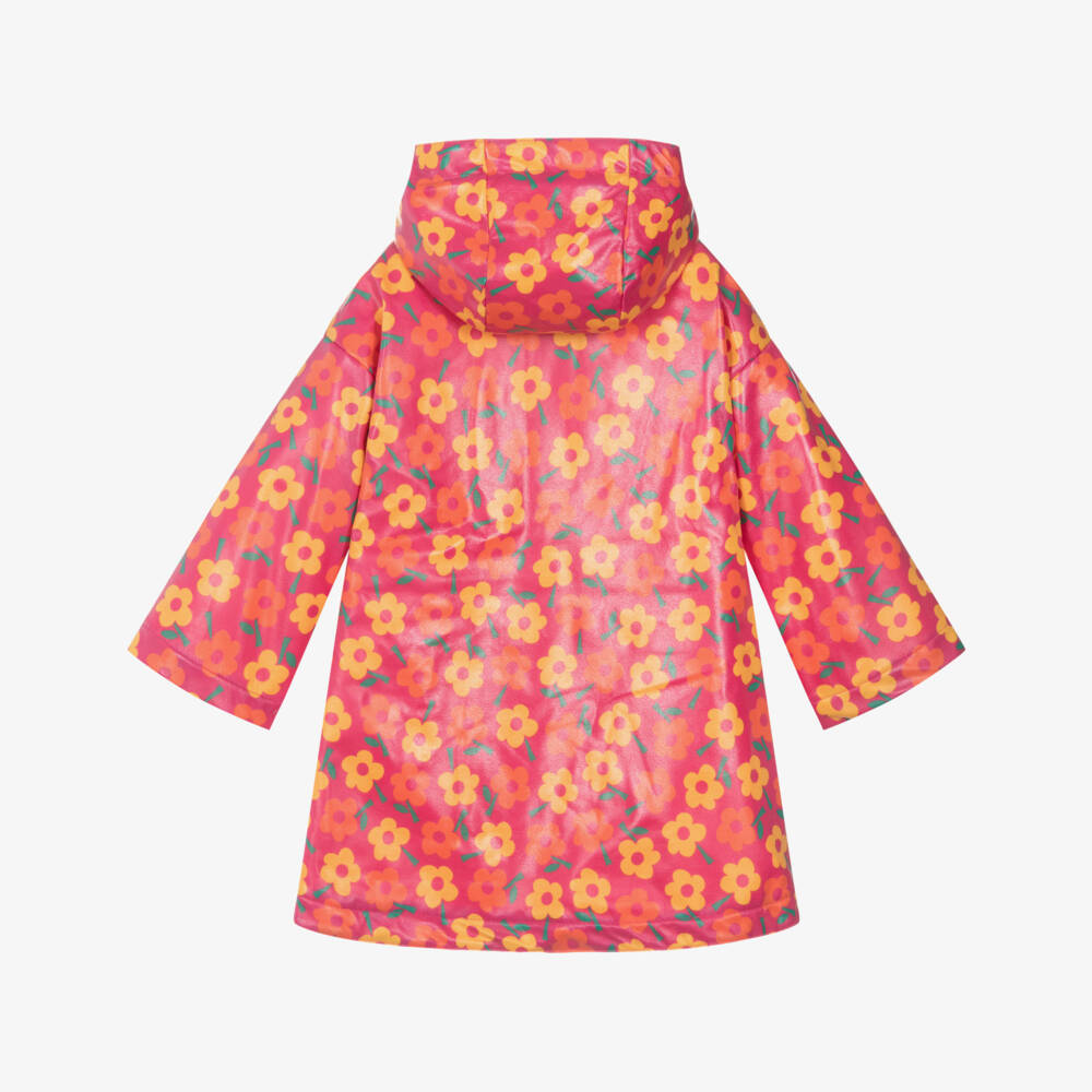 Agatha Ruiz de la Prada-Girls Floral Pink Raincoat | Childrensalon Outlet