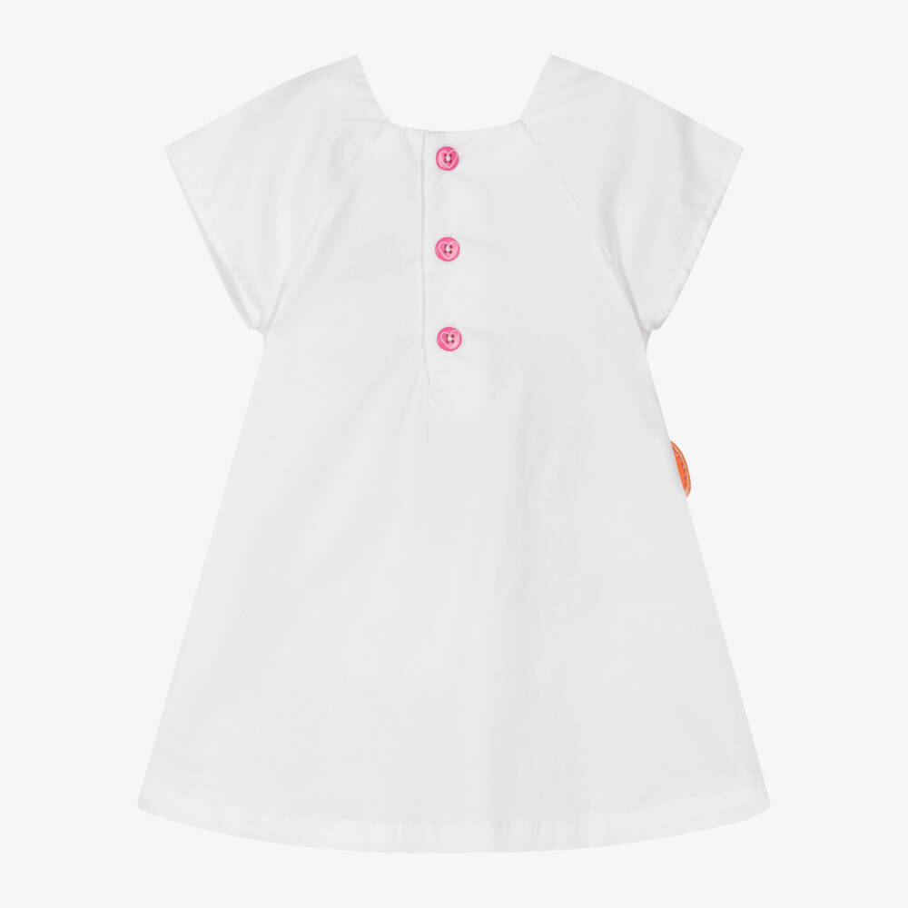 Agatha Ruiz de la Prada-Girls Floral White Cotton Frock | Childrensalon Outlet