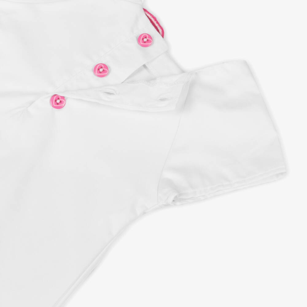 Agatha Ruiz de la Prada-Girls Floral White Cotton Frock | Childrensalon Outlet