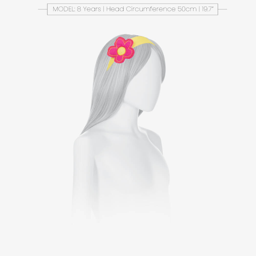 Agatha Ruiz de la Prada-Girls Floral Yellow & Pink Headpiece | Childrensalon Outlet