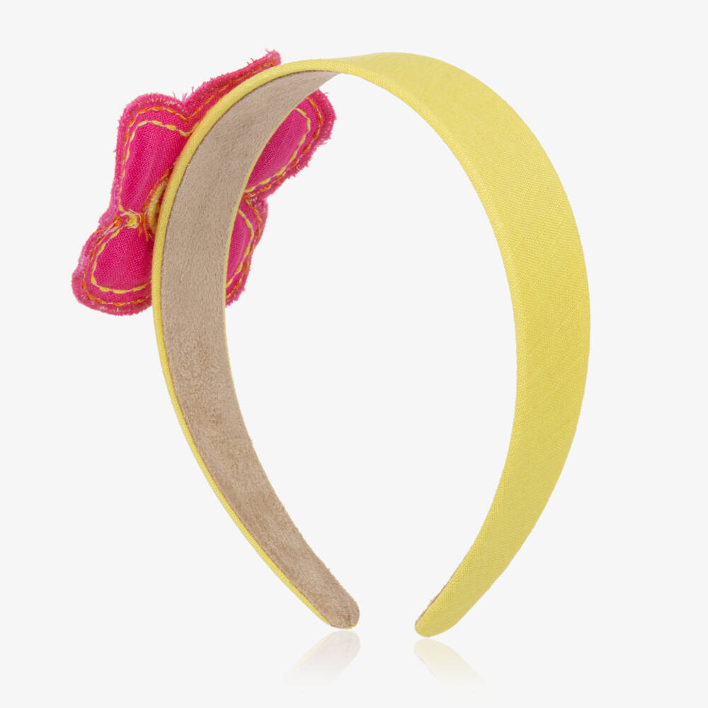 Agatha Ruiz de la Prada-Girls Floral Yellow & Pink Headpiece | Childrensalon Outlet