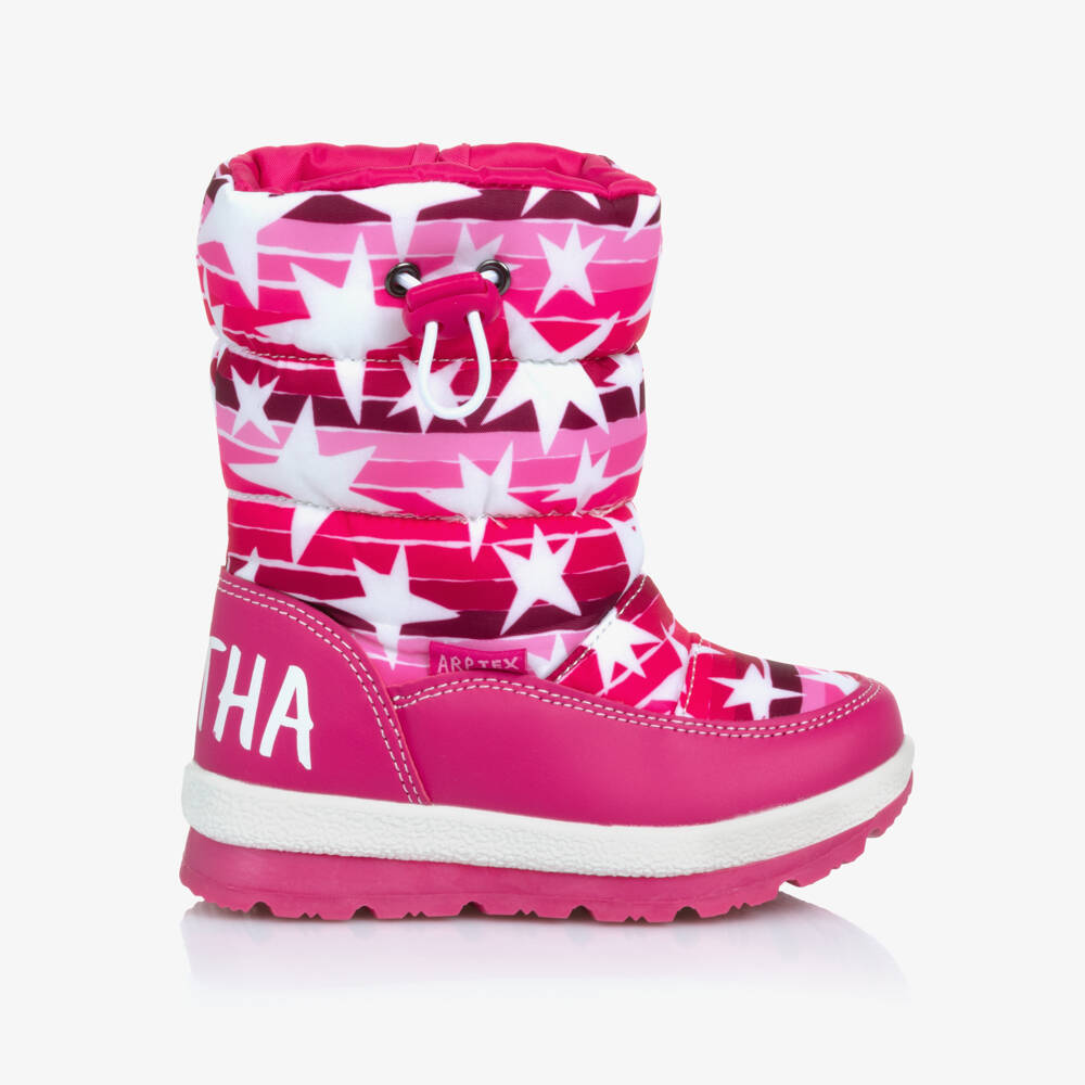 Agatha Ruiz de la Prada-أحذية بنات وردية بنجمة متلألئة | Childrensalon Outlet