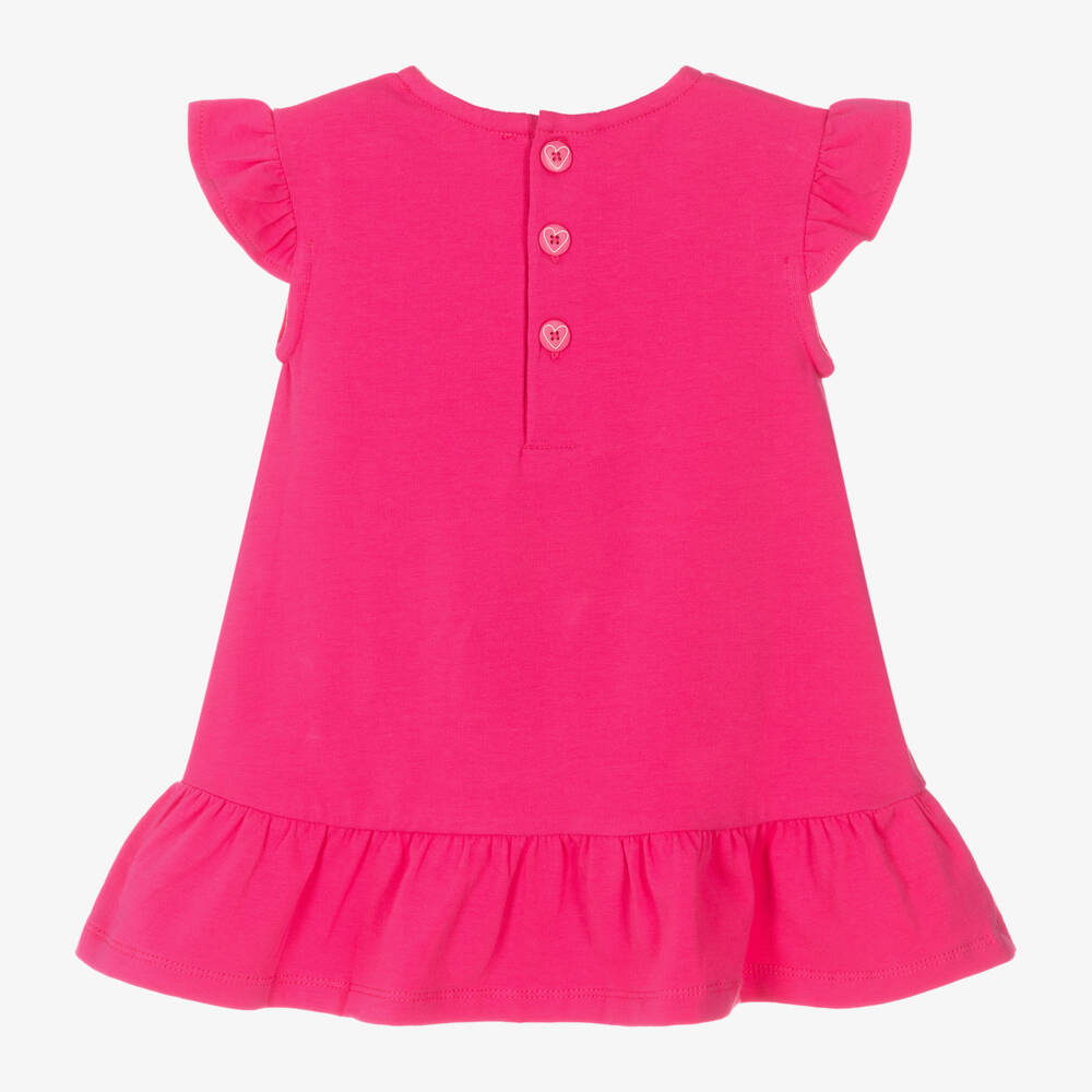 Agatha Ruiz de la Prada-فستان بناتي بلون فوشيا مع تصميم حقيبة | Childrensalon Outlet