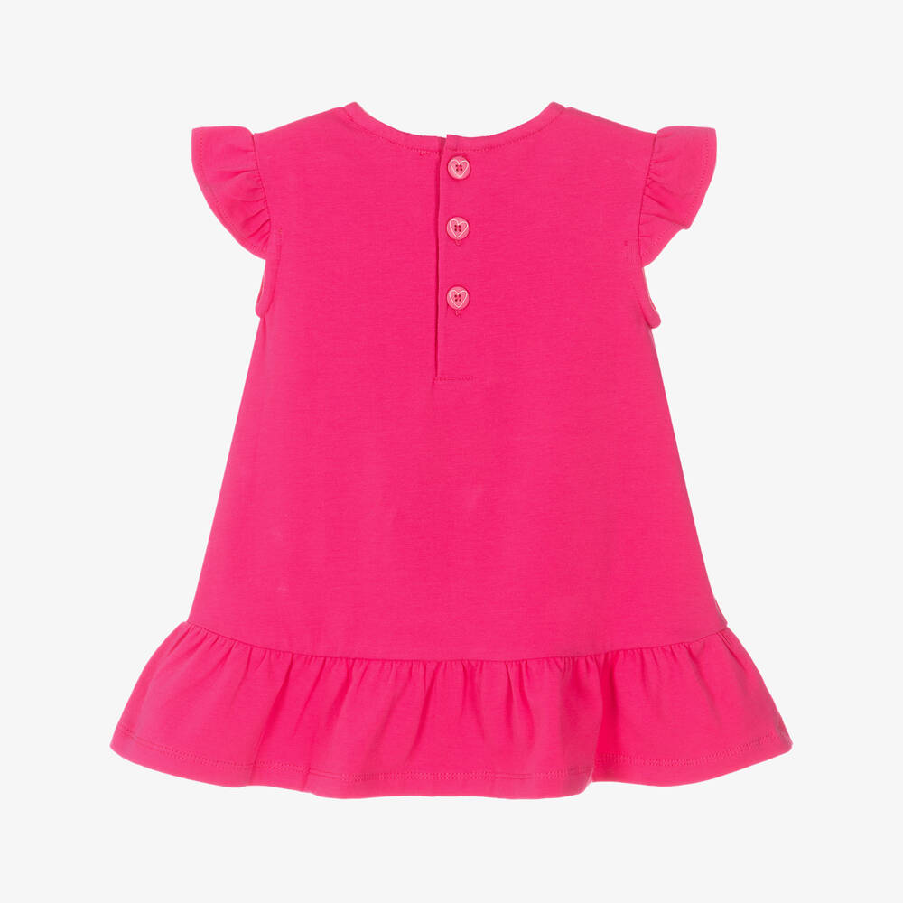 Agatha Ruiz de la Prada-فستان بناتي بلون فوشيا مع تصميم حقيبة | Childrensalon Outlet