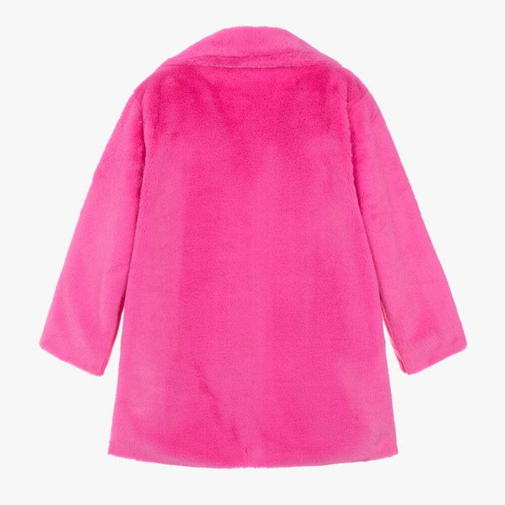 Agatha Ruiz de la Prada-Girls Fuchsia Faux Fur Jacket | Childrensalon Outlet