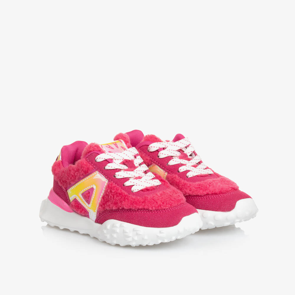 Agatha Ruiz de la Prada-حذاء رياضي فليس لون زهري للبنات | Childrensalon Outlet