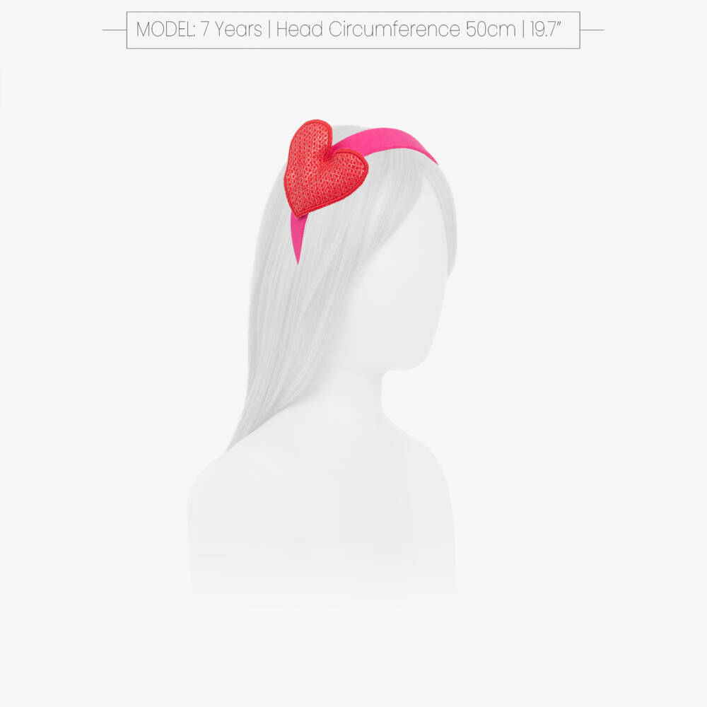 Agatha Ruiz de la Prada-Girls Fuchsia Heart Sparkle Hairband | Childrensalon Outlet