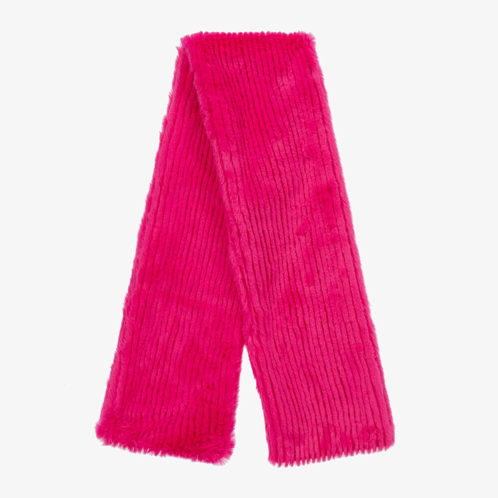 Agatha Ruiz de la Prada-Girls Fuchsia Knit Hat and Scarf Duo | Childrensalon Outlet