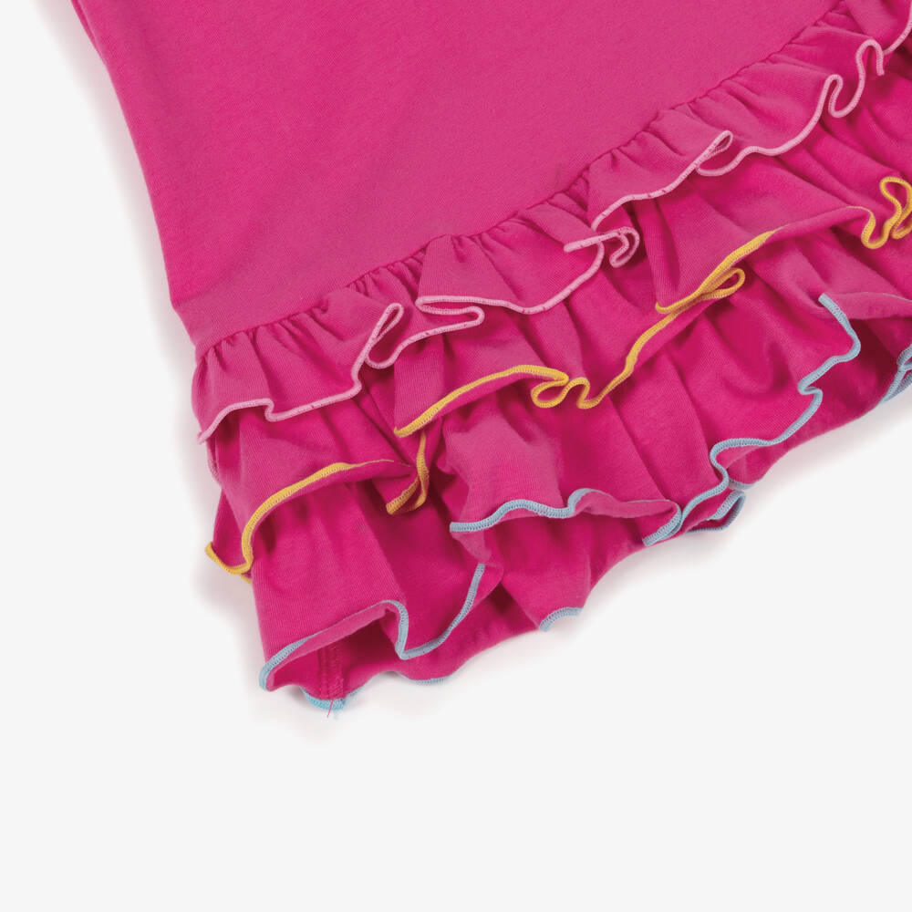 Agatha Ruiz de la Prada-Girls Fuchsia Pink Cotton Polo Dress | Childrensalon Outlet