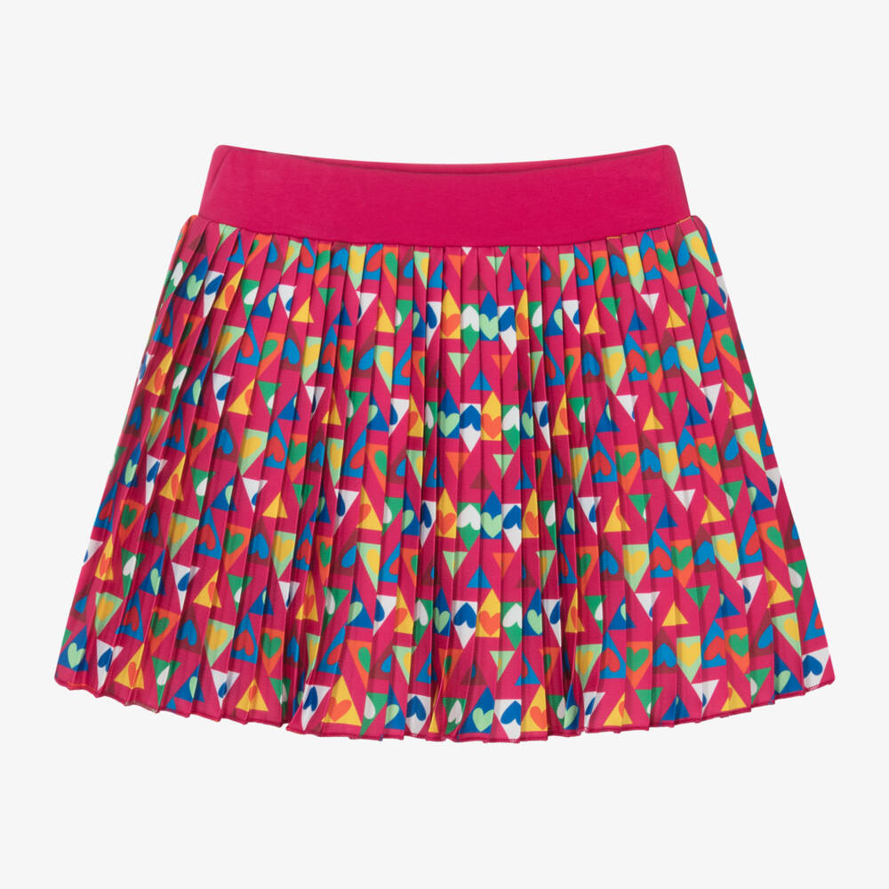 Agatha Ruiz de la Prada-Girls Fuchsia Pleated Heart Skirt | Childrensalon Outlet