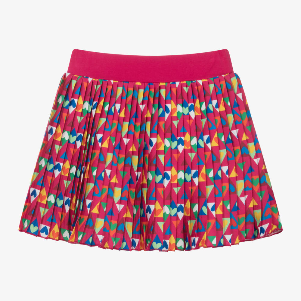 Agatha Ruiz de la Prada-Girls Fuchsia Pleated Heart Skirt | Childrensalon Outlet