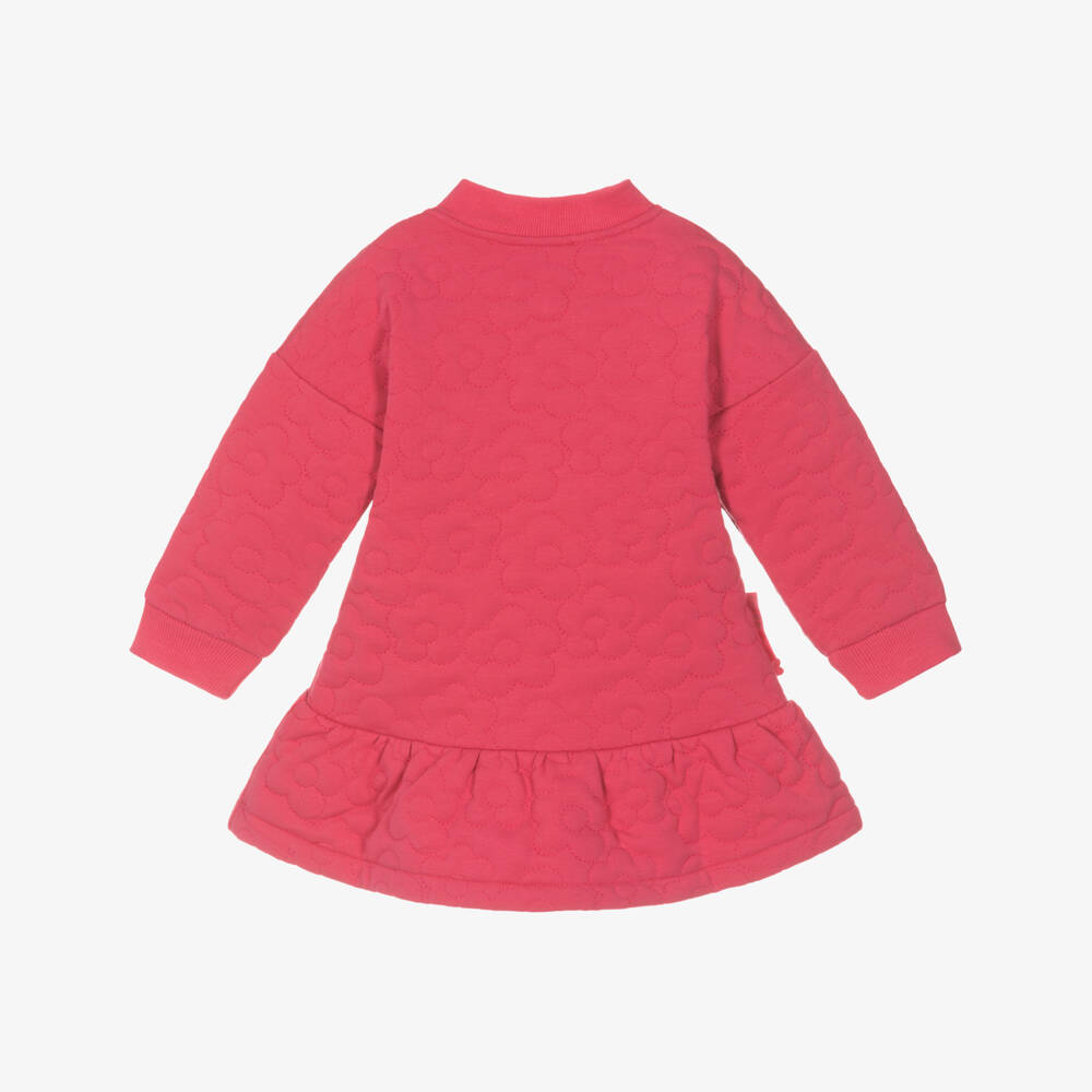 Agatha Ruiz de la Prada-طقم فستان قطن مبطن لون زهري | Childrensalon Outlet