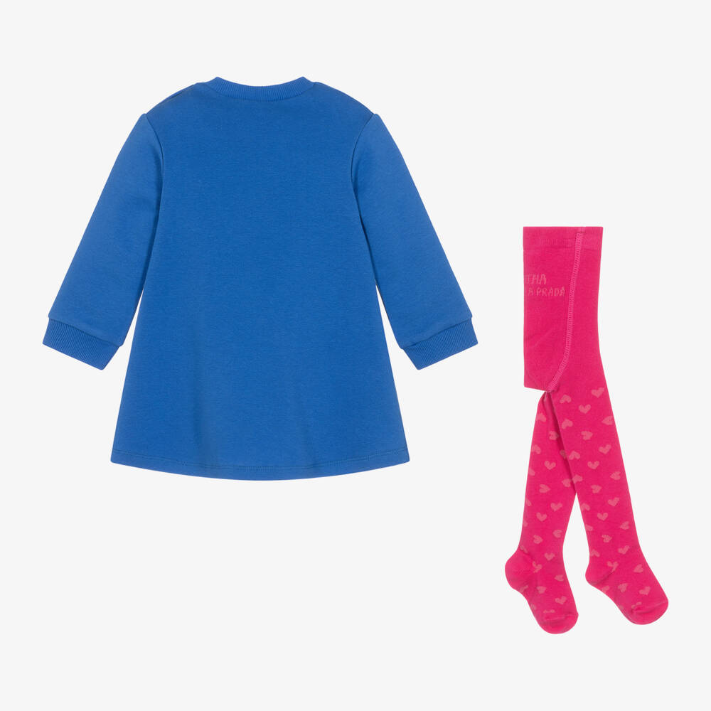 Agatha Ruiz de la Prada-Girls Glitter Heart Dress Ensemble | Childrensalon Outlet