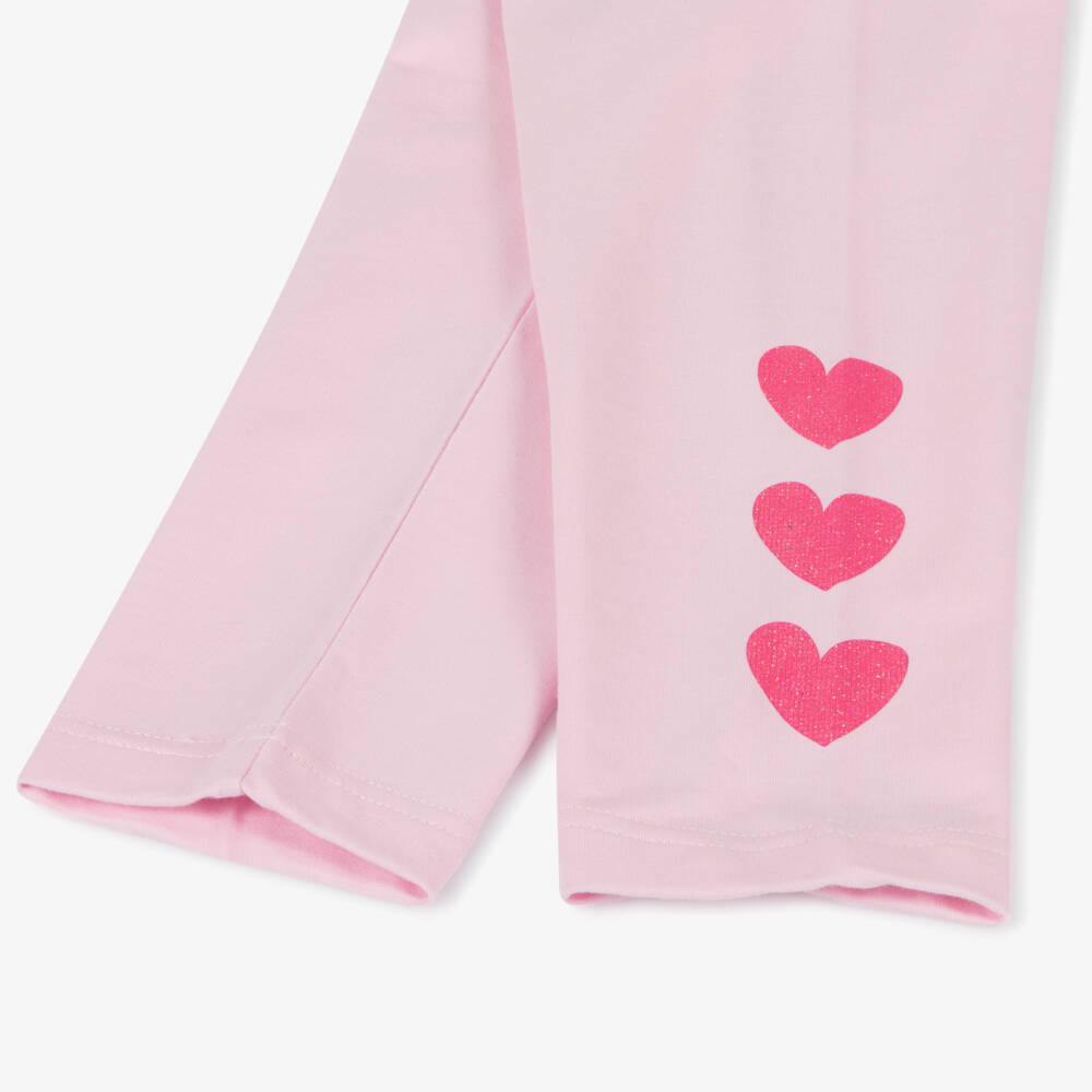 Agatha Ruiz de la Prada-Розовые колготки с блестящими сердцами для девочек | Childrensalon Outlet