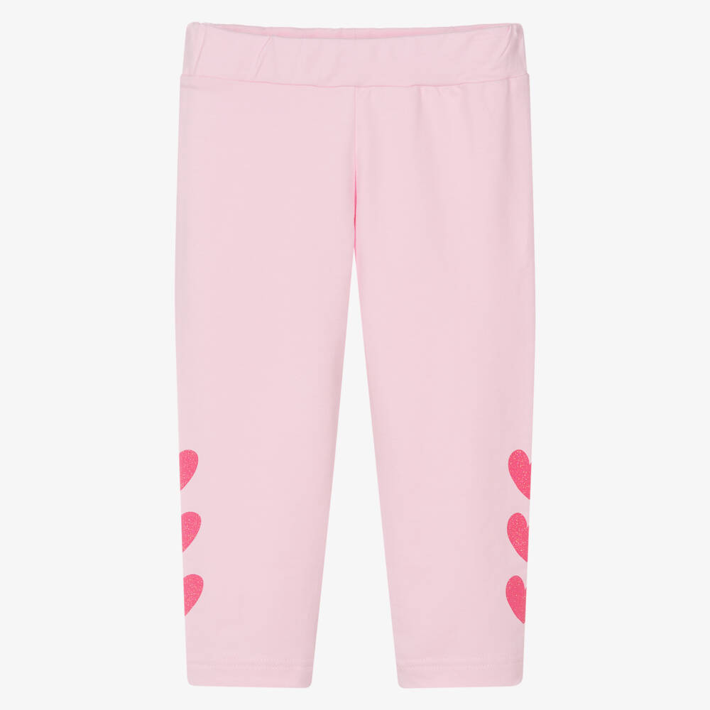 Agatha Ruiz de la Prada-Girls Glitter Heart Pink Tights | Childrensalon Outlet