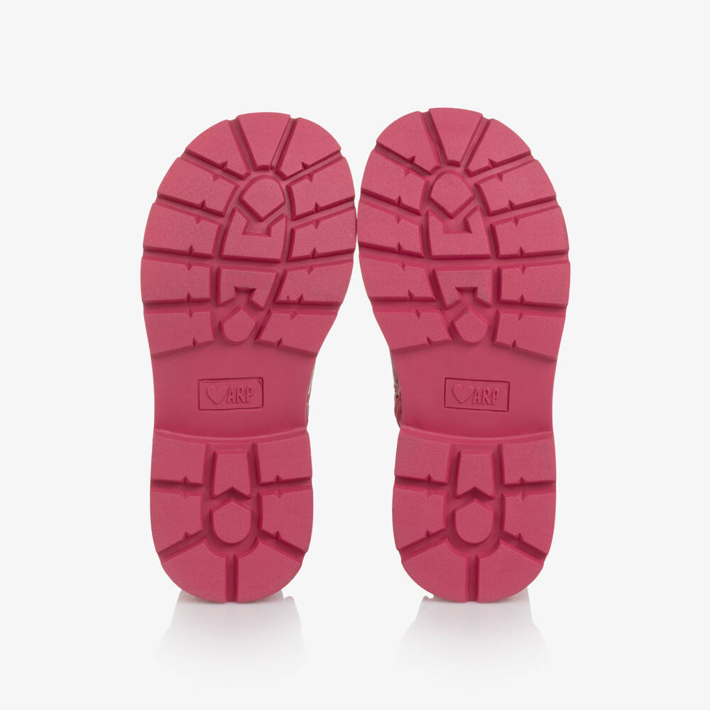 Agatha Ruiz de la Prada-Girls Glittery Pink Heart Ankle Boots | Childrensalon Outlet