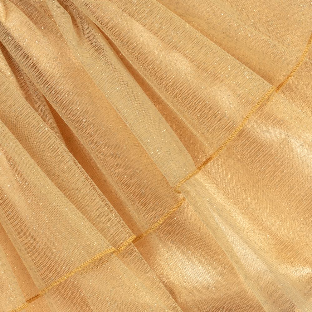 Agatha Ruiz de la Prada-Girls Gold Tulle Skirt | Childrensalon Outlet