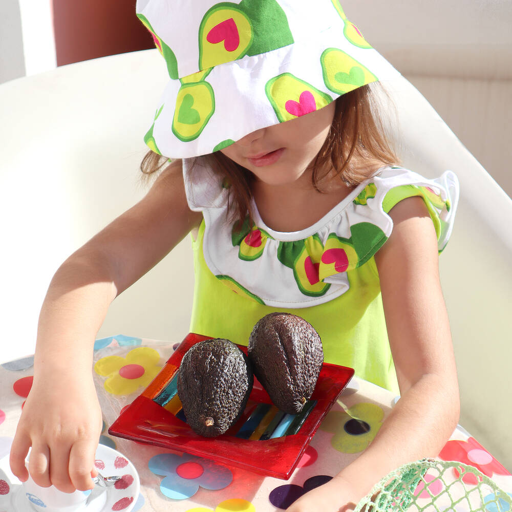 Agatha Ruiz de la Prada-Girls Green Cotton Avocado Top | Childrensalon Outlet