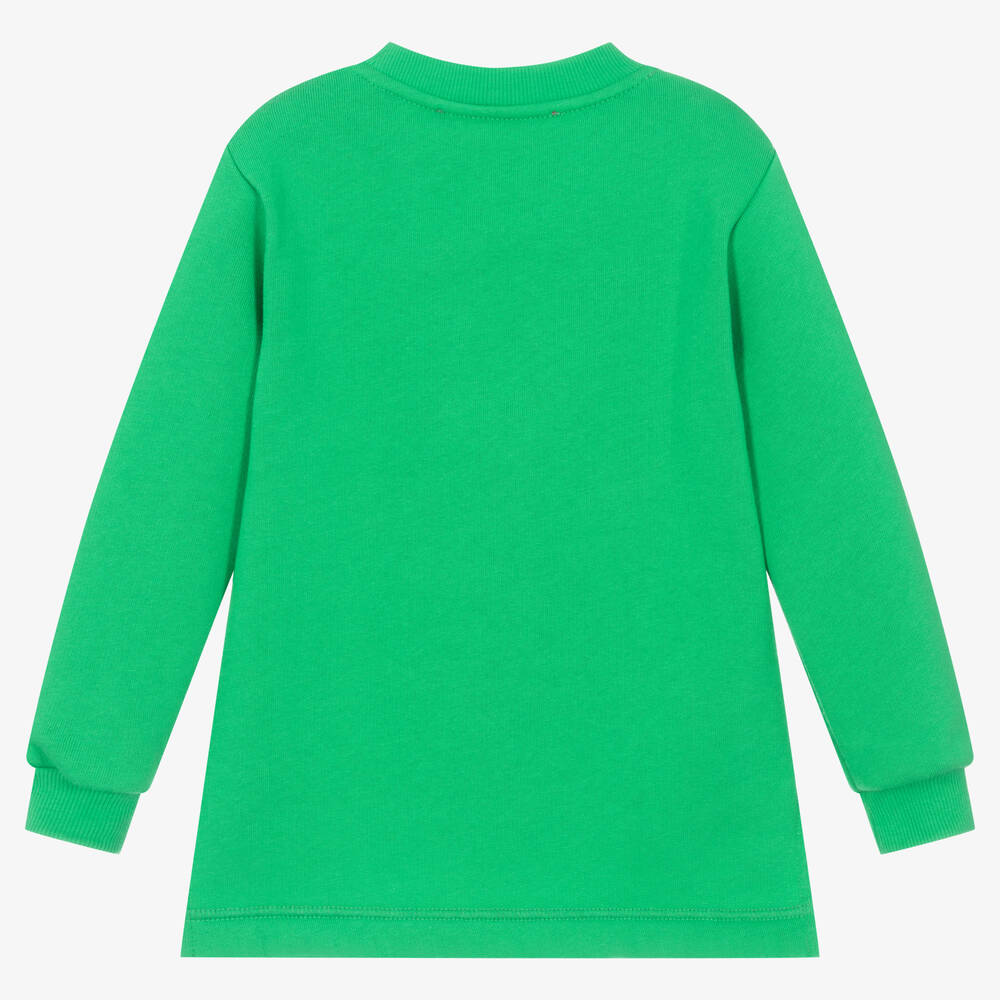 Agatha Ruiz de la Prada-Girls Green Horse Sweatshirt Dress | Childrensalon Outlet
