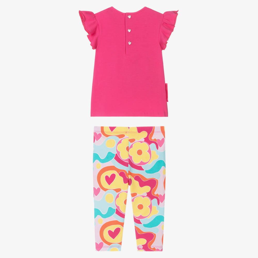 Agatha Ruiz de la Prada-Girls Heart Blossom Leggings Ensemble | Childrensalon Outlet