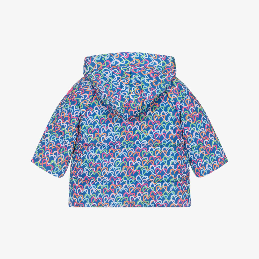 Agatha Ruiz de la Prada-Girls Heart Pattern Puffer Jacket | Childrensalon Outlet