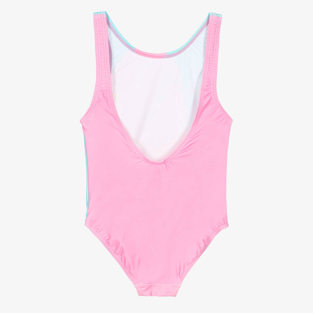 Agatha Ruiz de la Prada-Girls Large Pink Heart Print Swimsuit | Childrensalon Outlet