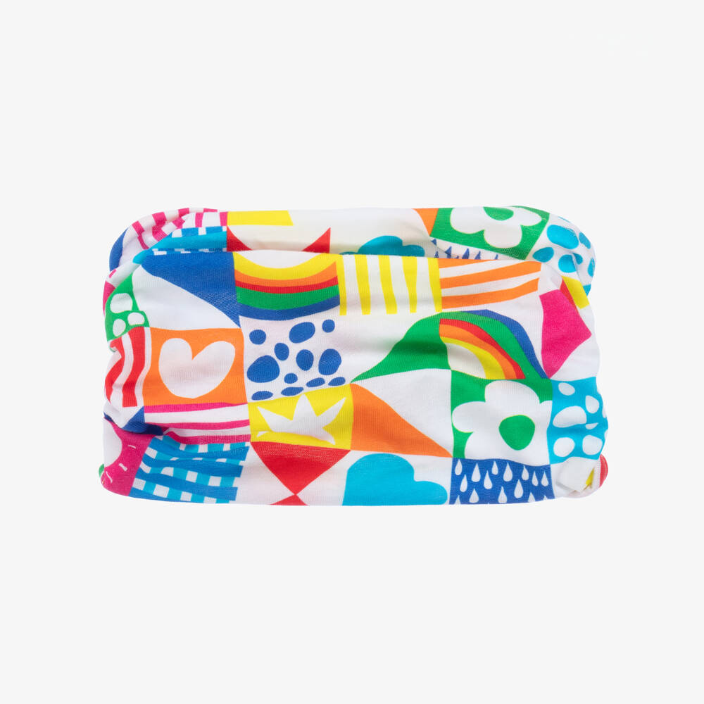 Agatha Ruiz de la Prada-Girls Multicoloured Cotton Bandana Headband | Childrensalon Outlet