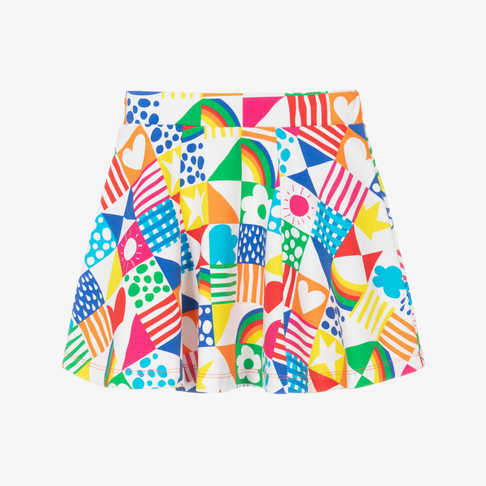 Agatha Ruiz de la Prada-تنورة قطن جيرسي بطبعة ملونة | Childrensalon Outlet