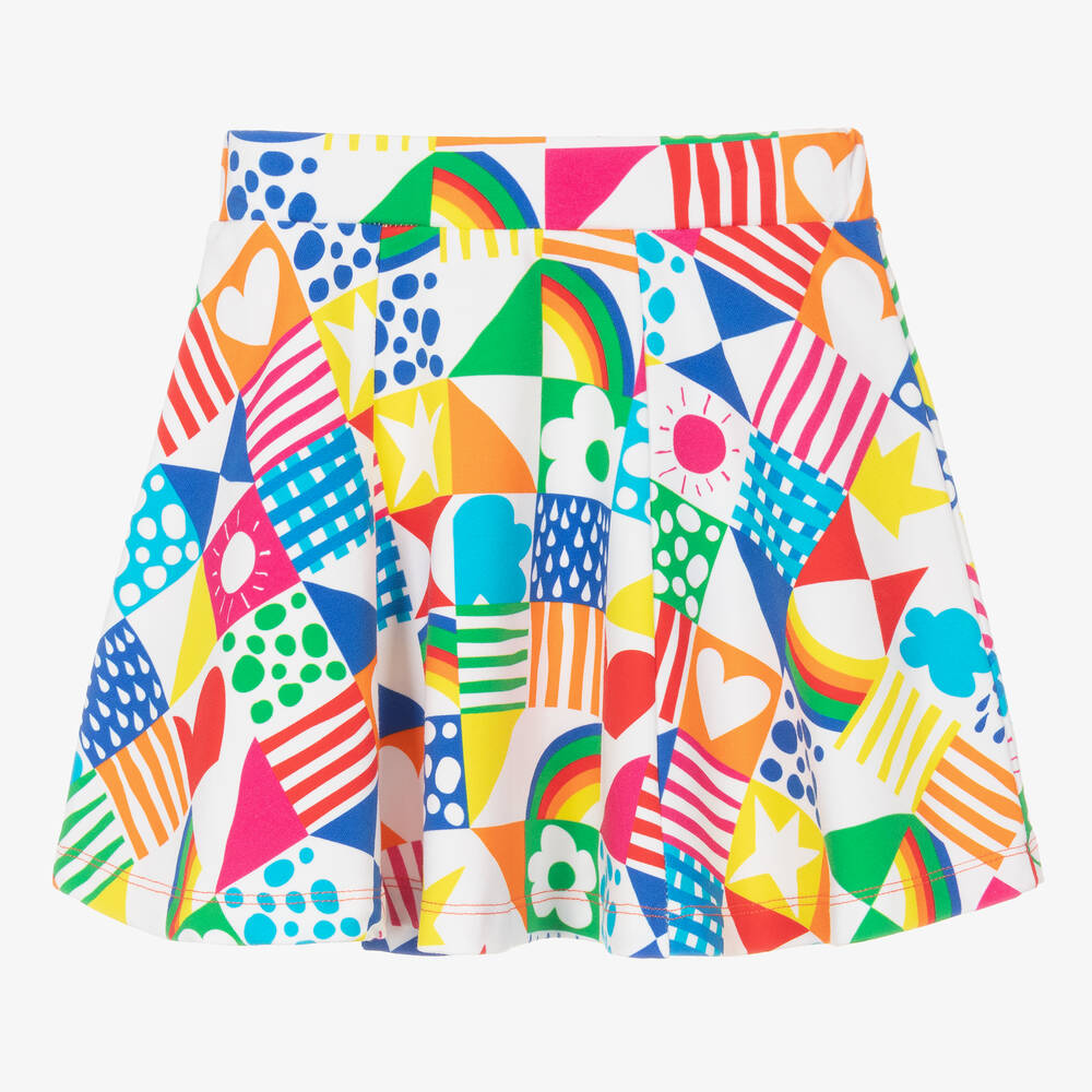 Agatha Ruiz de la Prada-تنورة قطن جيرسي بطبعة ملونة | Childrensalon Outlet