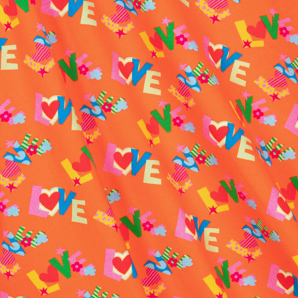 Agatha Ruiz de la Prada-Girls Orange Cotton Dress | Childrensalon Outlet