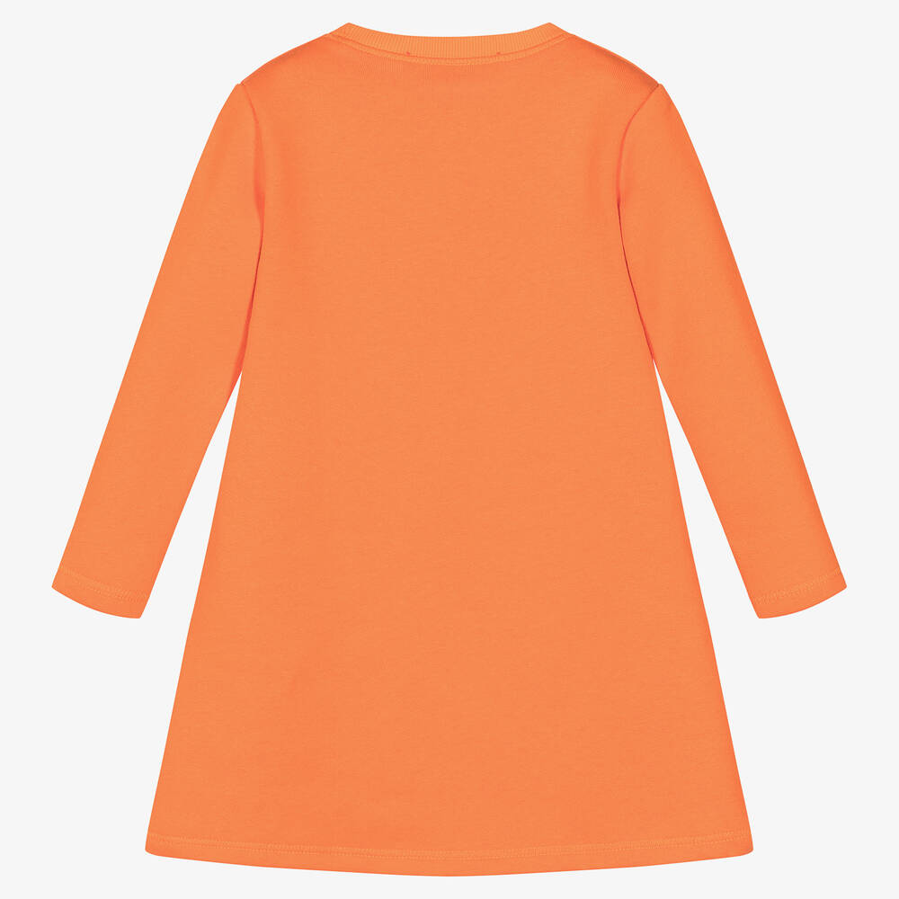 Orange hot sale sweatshirt dress
