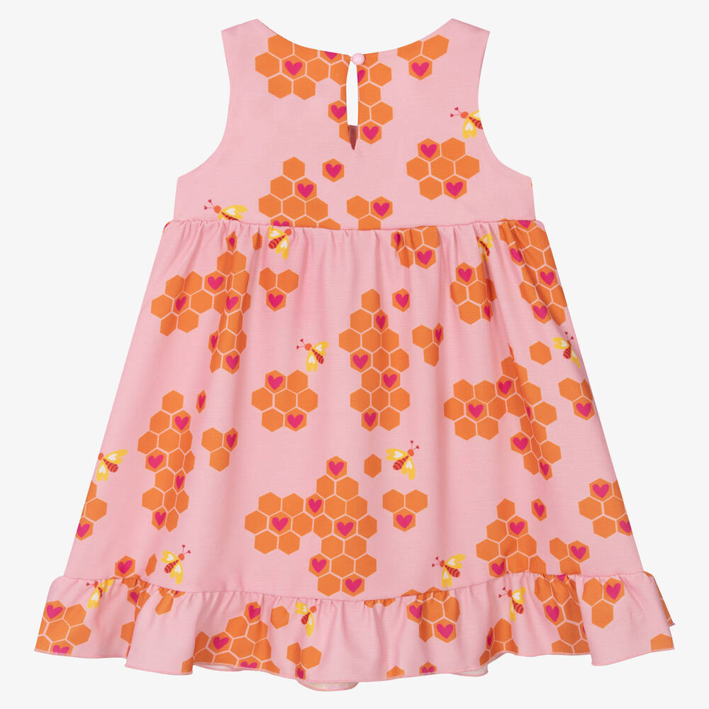 Agatha Ruiz de la Prada-Girls Pink and Orange Dress | Childrensalon Outlet