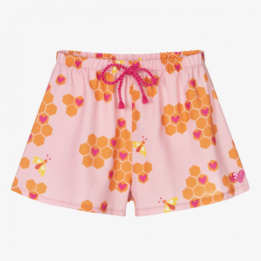 Agatha Ruiz de la Prada - Розовые шорты с пчелами для девочек | Childrensalon