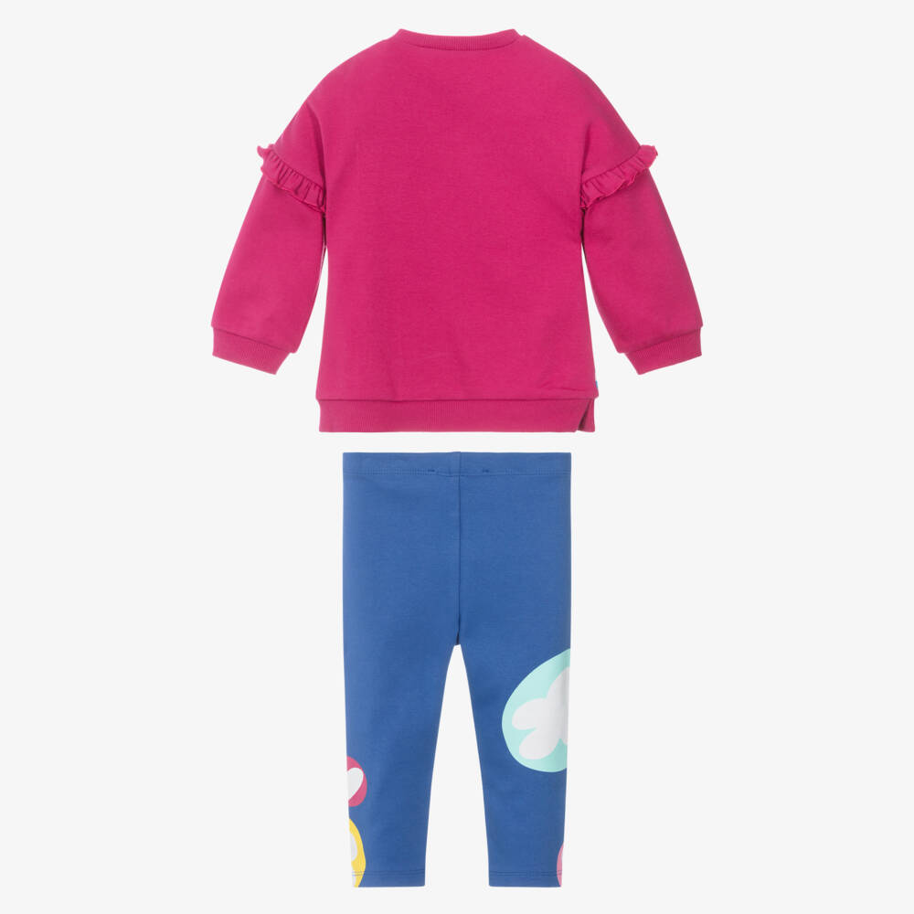 Agatha Ruiz de la Prada-Розовые и синие леггинсы из джерси для девочек | Childrensalon Outlet