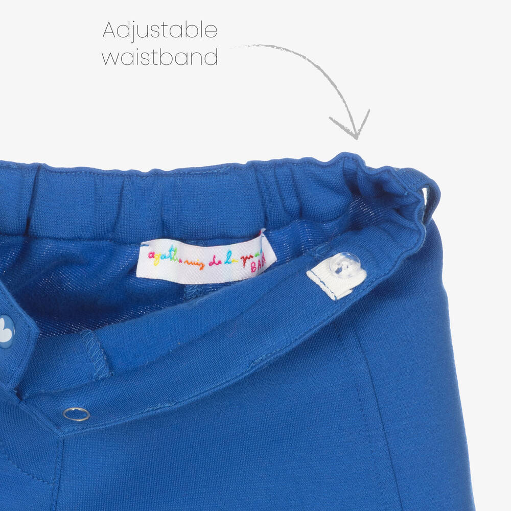 Agatha Ruiz de la Prada-طقم شورت قطن لون زهري فاقع وأزرق للبنات | Childrensalon Outlet