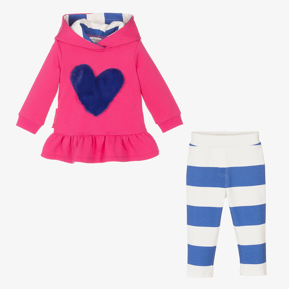 Agatha Ruiz de la Prada-Girls Pink & Blue Leggings Set  | Childrensalon Outlet