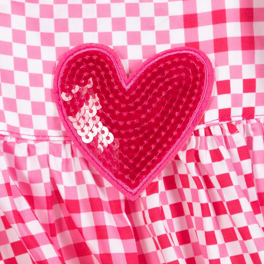 Agatha Ruiz de la Prada-Girls Pink Check Dress | Childrensalon Outlet