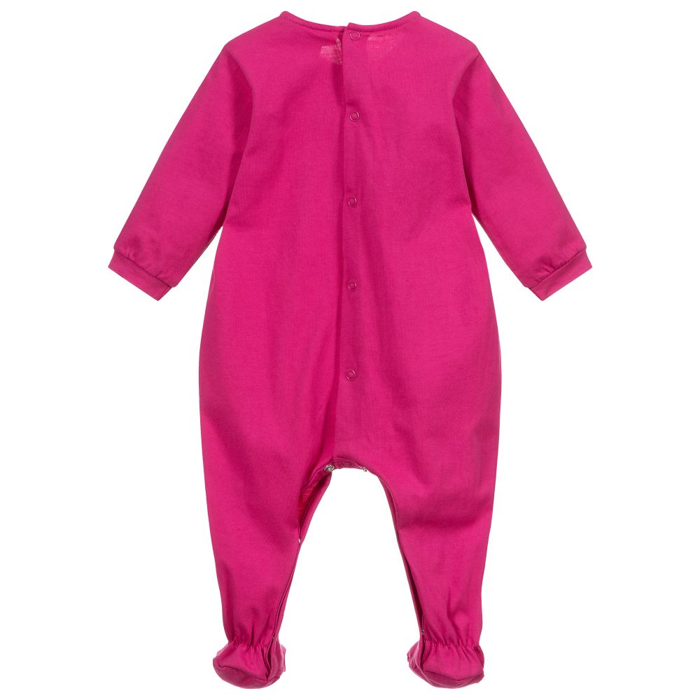 Agatha Ruiz de la Prada-Girls Pink Cotton Babygrow | Childrensalon Outlet
