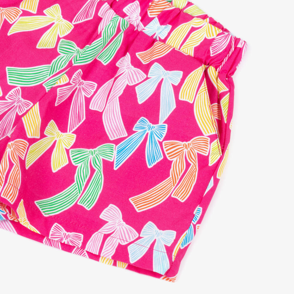 Agatha Ruiz de la Prada-Розовые шорты с бантом для девочек | Childrensalon Outlet