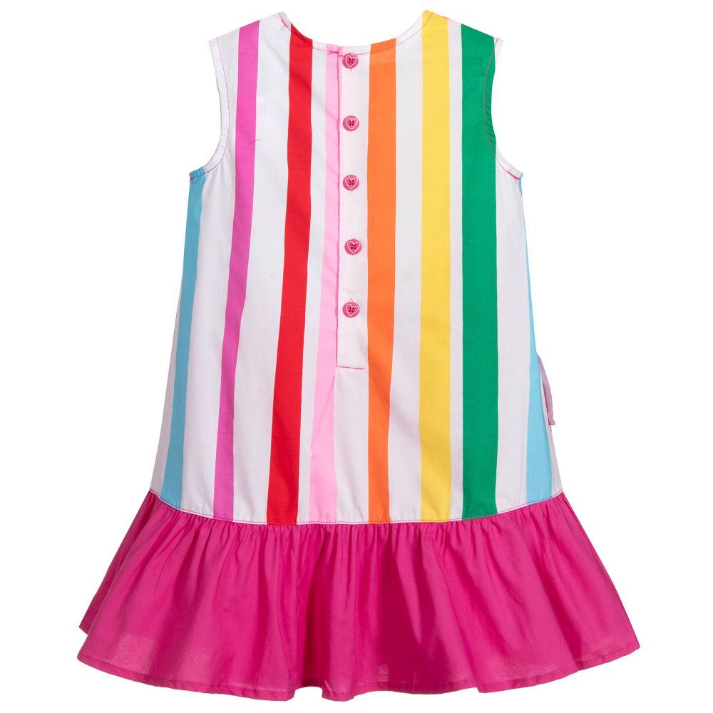 Agatha Ruiz de la Prada-Girls Pink Cotton Dress | Childrensalon Outlet