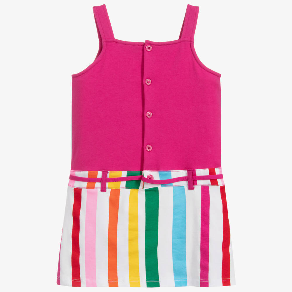 Agatha Ruiz de la Prada-Girls Pink Cotton Dress | Childrensalon Outlet