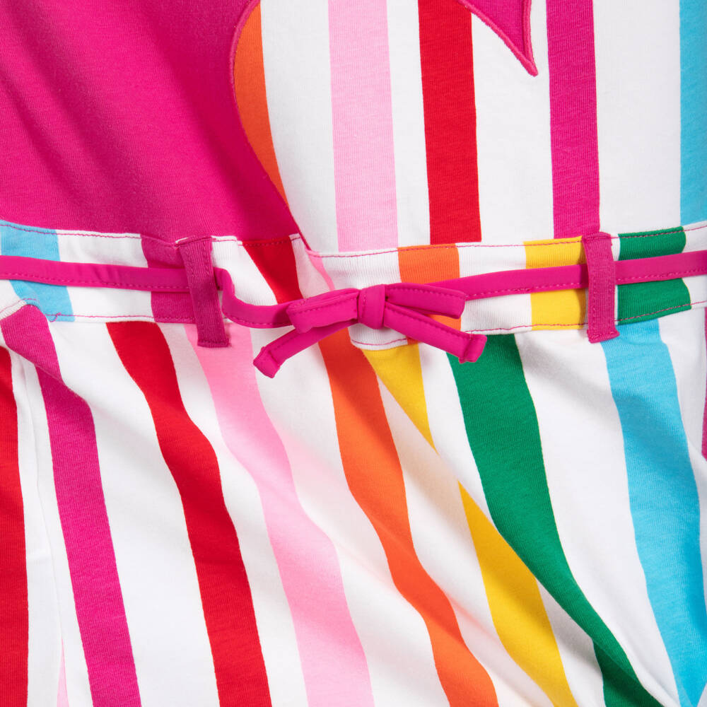 Agatha Ruiz de la Prada-Girls Pink Cotton Dress | Childrensalon Outlet