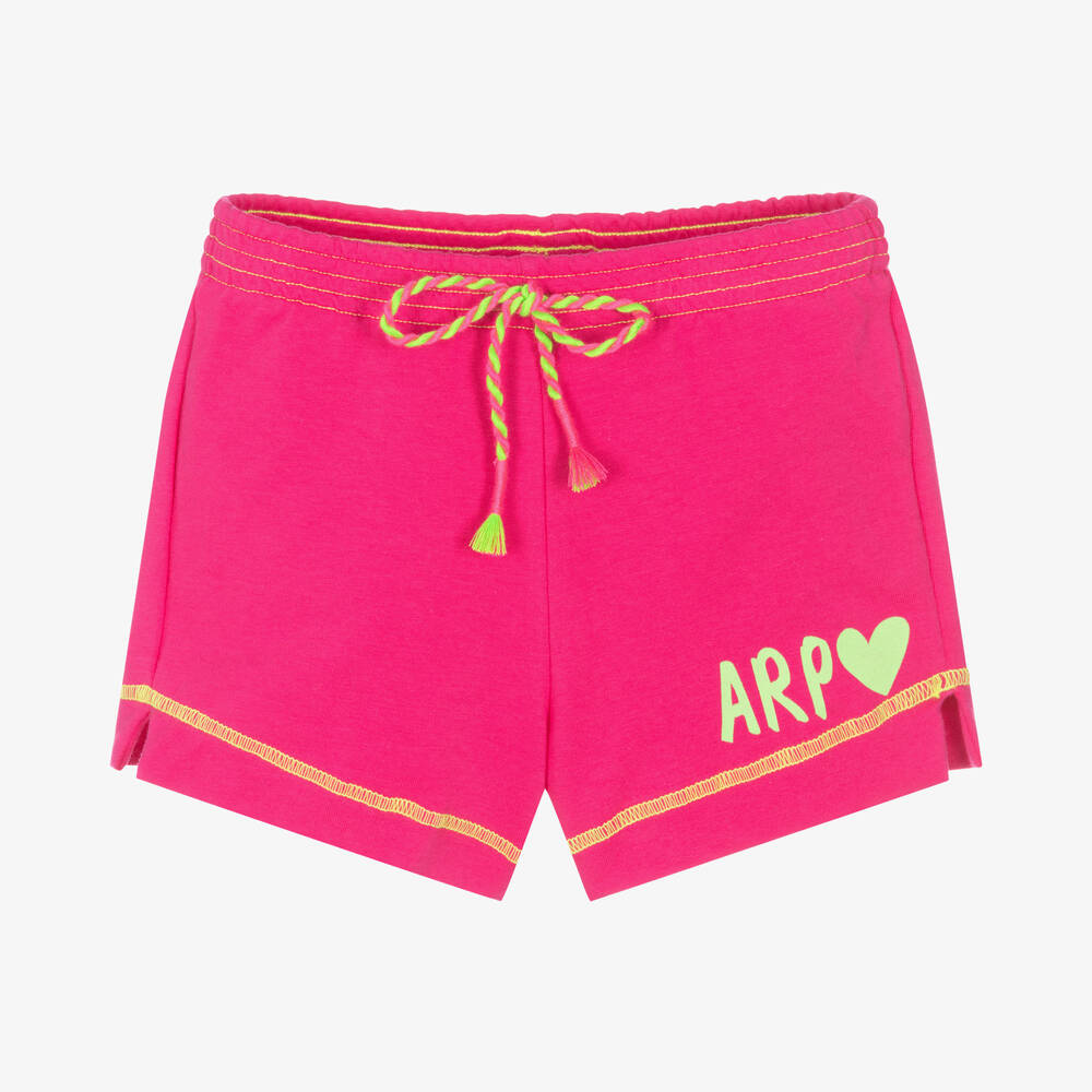 Agatha Ruiz de la Prada - Girls Pink Cotton Jersey Shorts | Childrensalon